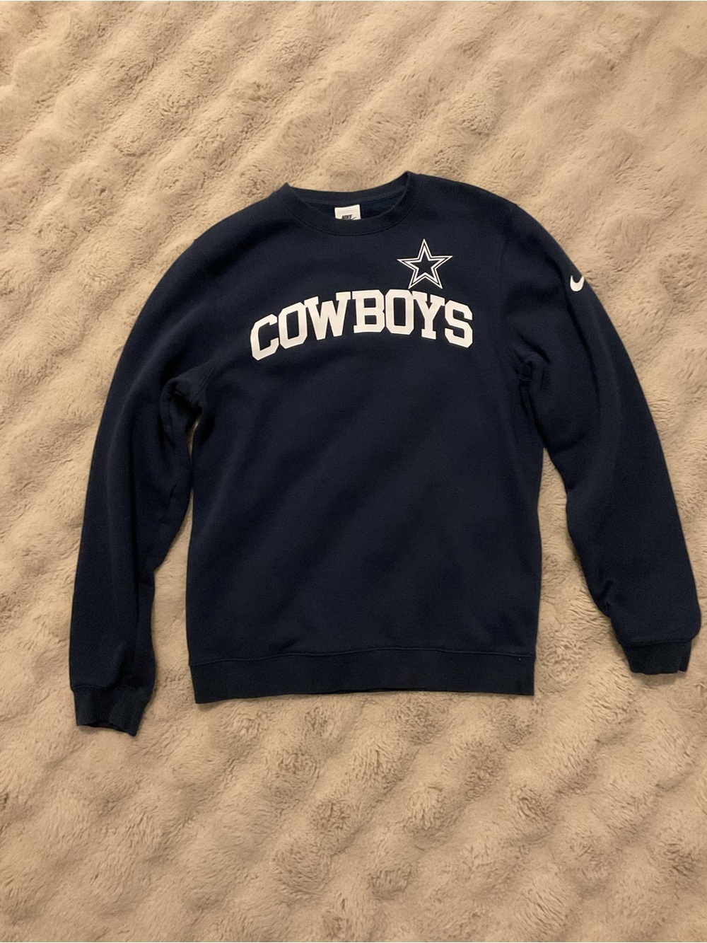 Nike Navy Cowboys Crewneck Sweatshirt